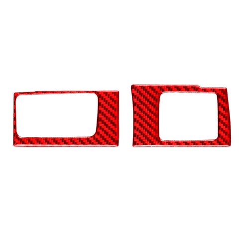Ensemble de 2 pièces pour Honda CRV 2007-2011 Autocollant décoratif pour panneau de commande central pour voiture en fibre de carbone, guide à sinistre, boîtier de carte de commande centrale, conduite à gauche