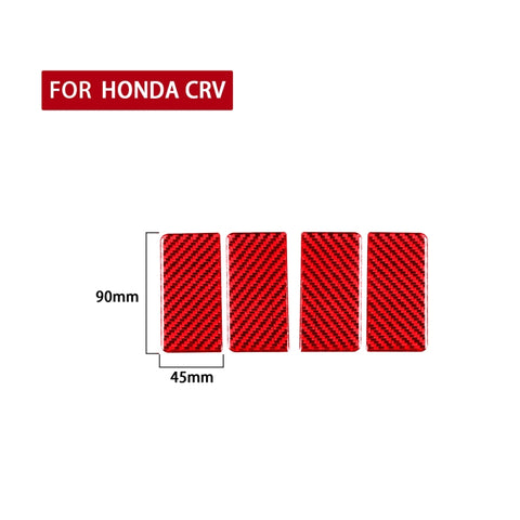 Ensemble de 4 pièces pour Honda CRV 2007-2011 Adhésif décoratif, garantie intérieure du bras de voiture en fibre de carbone, guide sinistre et universel, joint d'accoudoir intérieur