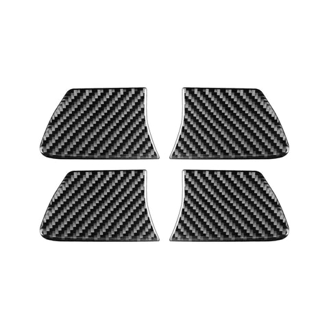 Adhésif décoratif pour le canal interne de la porte interne en fibre de carbone pour Toyota Highlander 2014-2019, guide à sinistre, cuvette de porte intérieure