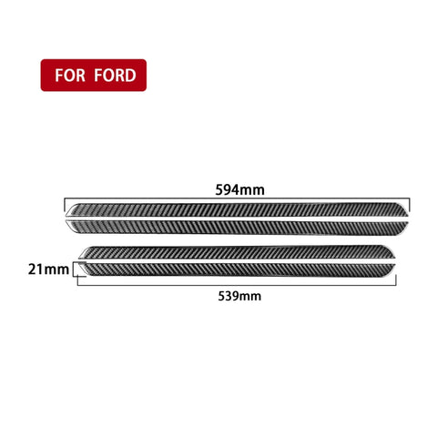 Adhésif décoratif pour le sol en fibre de carbone pour voiture pour Ford Explorer 2016-2019, guide vers la sinistre, seuil