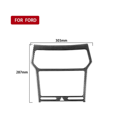 Adhésif décoratif pour panneau de navigation en fibre de carbone pour voiture pour Ford Explorer 2016-2019, guide à sinistre, panneau de navigation