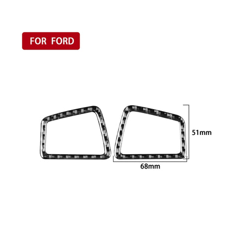 Adhésif décoratif pour support d'air pour croûte en fibre de carbone pour voiture pour Ford Explorer 2013-2019, guide vers l'avant, sortie d'air du tableau de bord