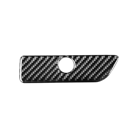 Adesivo decorativo per maniglia della scatola portaoggetti per auto in fibra di carbonio per Ford Explorer 2013-2019, guida a sinistra, Storage Box Handle