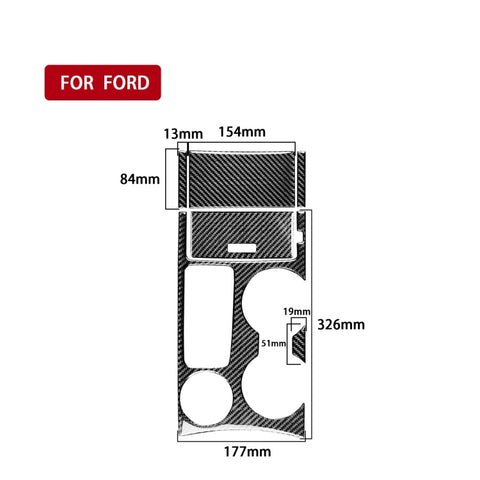 Adhésif décoratif pour panneau accendisigari avec tasse d'eau pour voiture pour Ford Explorer 2013-2019, guide à sinistre, panneau allume-cigare tasse d'eau