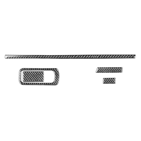 Adhésif décoratif pour porte-bagages de voiture en fibre de carbone pour Mazda 3 Axela 2020, guide vers l'avant et l'arrière, cadre de rangement