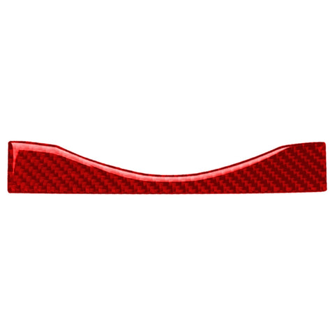 Bande décorative pour bouton de navigation multimédia de voiture en fibre de carbone pour Nissan 370Z / Z34 2009-, guide vers l'extrémité et un côté universel, bande de bouton de navigation multimédia