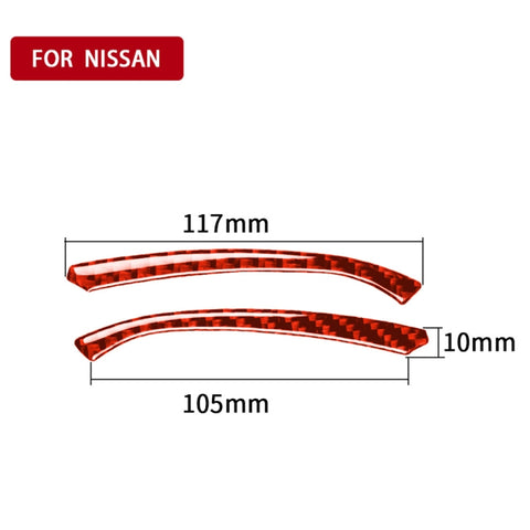 Striscia décoratif pour la vitesse de cuisson en fibre de carbone pour voiture pour Nissan 370Z / Z34 2009-, guide pour la sortie et la sinistra universelle, bande de tableau de bord rapide