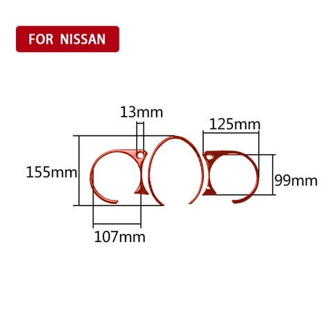 Adhésif décoratif pour la vitesse de cuisson en fibre de carbone pour voiture pour Nissan 370Z / Z34 2009-, guide de sortie et de direction universel, Speed ​​Dashboard