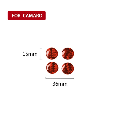Adesivo decorativo per presa d'aria in fibra di carbonio per auto per Chevrolet Camaro 2017-2019, guida a destra ea sinistra universale, Air Outlet