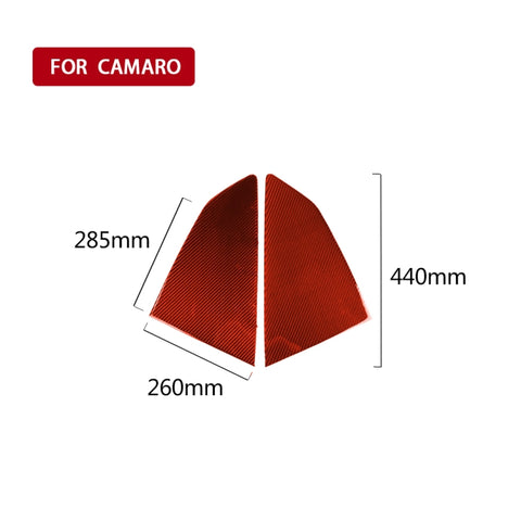 Adhésif décoratif pour obturateur en fibre de carbone pour voiture pour Chevrolet Camaro 2017-2019, guide vers l'avant et l'avant universel, obturateur
