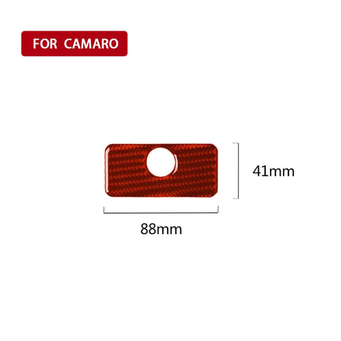 Adhésif décoratif pour porte-bagages de voiture en fibre de carbone pour Chevrolet Camaro 2017-2019, guide vers l'avant et vers l'avant universel, boîte à gants