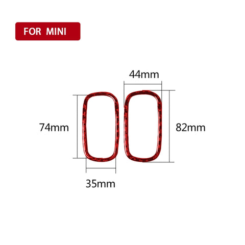Adhésif décoratif pour le support de l'air en fibre de carbone pour voiture pour BMW Mini F60, guide vers l'extrémité et le côté universel, cadre de sortie d'air