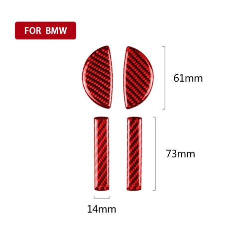 Adhésif décoratif pour poignée de porte en fibre de carbone 4 en 1 pour BMW Mini Cooper Clubman Countryman F55 F54 F60, guide pour destra ea sinistra universale, poignée de porte 4 en 1