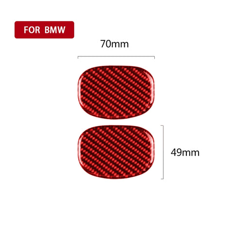 Adhésif décoratif pour les mains postérieures du siège en fibre de carbone pour voiture pour BMW Mini One Cooper F55 F56, guide à destra ea sinistra universel, poignée de dossier de siège