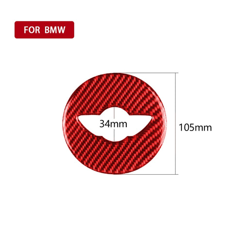 Autocollant décoratif avec logo sur le volant en fibre de carbone pour BMW Mini Cooper Countryman F60 F55 F56, guide de route et sinistre universel, logo de volant F