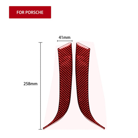 Adhésif décoratif pour lumière de marque diurne en fibre de carbone pour voiture pour Porsche Macan 2014-2018, guide pour destra ea sinistra universale, feux de jour pour Porsche Macan 2014-2018