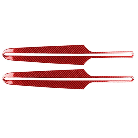 Adhésif décoratif pour panneau de porte en fibre de carbone pour voiture pour Porsche Macan 2014-2021, guide vers l'avant et l'avant universel, panneau de porte