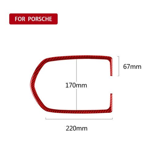 Adhésif décoratif pour panneau lumineux sur coupole en fibre de carbone pour voiture pour Porsche Macan 2014-2021, guide vers l'avant et l'avant universel, panneau lumineux dôme