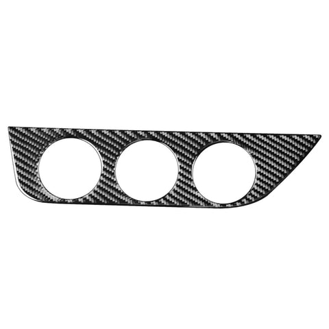 Adhésif décoratif pour panneaux d'interruption de l'air conditionné en fibre de carbone pour voiture pour Toyota Corolla / Levin 2014-2018, guide vers l'avant, panneau de commutateur de climatisation, conduite à gauche