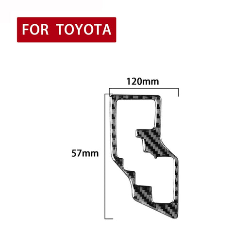 Adhésif décoratif pour éléments en fibre de carbone pour voiture pour Toyota Corolla / Levin 2014-2018, guide de route, engrenage, conduite à droite