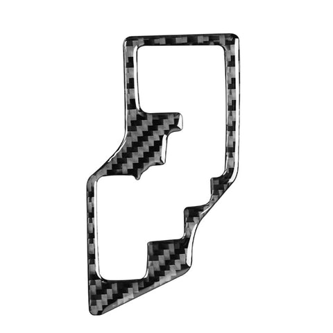 Adesivo decorativo per ingranaggi in fibra di carbonio per auto per Toyota Corolla / Levin 2014-2018, guida a sinistra, Gear, Left Drive