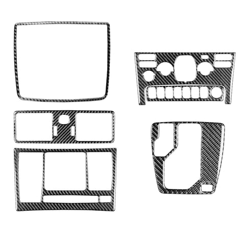 Adhésif décoratif 7 en 1 pour jeu d'ingrédients en fibre de carbone pour voiture B pour Volvo XC90 2003-2014, guide à sinistre, Gear Set B