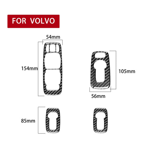 Adhésif décoratif pour alzacristalli B en fibre de carbone pour voiture pour Volvo XC90 2008-2014, guide à sinistre, lève-vitre B, conduite à gauche