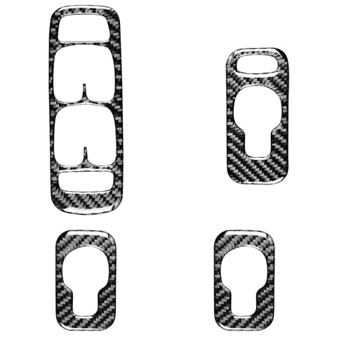 Cristaux de voiture en fibre de carbone Un adhésif décoratif pour Volvo XC90 2003-2007, guide vers la gauche, lève-vitre A, conduite à gauche