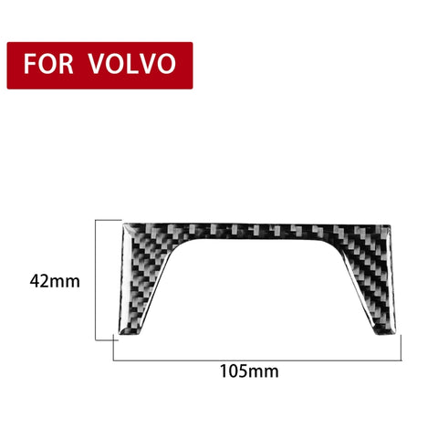 Adhésif décoratif pour panneau de commande arrière en fibre de carbone pour voiture pour Volvo XC90 2003-2014, guide vers l'avant et l'avant universel, panneau de commande arrière