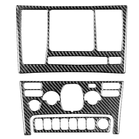 Ensemble de panneaux de commande en fibre de carbone pour voiture B Adhésif décoratif pour Volvo XC90 2003-2014, guide vers l'intérieur et à l'extérieur du côté sinistre universel, ensemble de panneaux de commande B