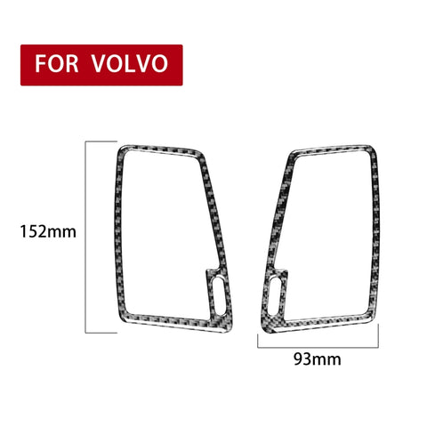 Adesivo decorativo per uscita aria su due lati in fibra di carbonio per auto per Volvo XC90 2003-2014, guida a destra e a sinistra universale, Two Sides Air Outlet