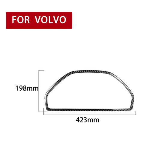 Adesivo decorativo tachimetro in fibra di carbonio per Volvo XC90