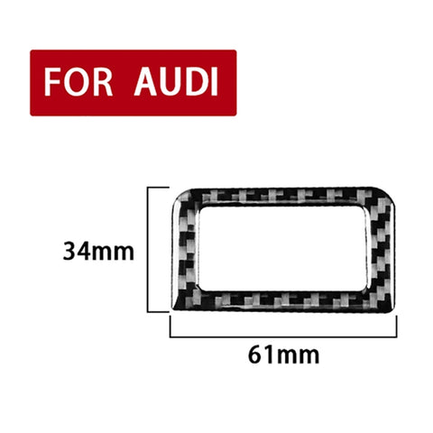 Adesivo per interruttore bagagliaio per auto in fibra di carbonio per Audi A6L / A7 2019-, guida a destra e a sinistra universale, Trunk Switch