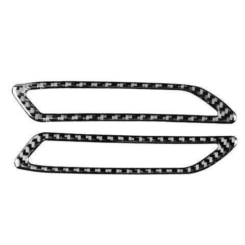 Adesivo decorativo per uscita aria montante A in fibra di carbonio per auto per Audi A6L / A7 2019-, guida a destra e a sinistra universale, A-pillar Air Outlet