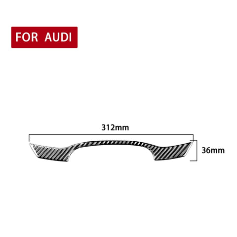 Adhésif décoratif pour croûte de voiture en fibre de carbone pour Audi A6L / A7 2019-, guide vers l'avant et vers l'avant universel, tableau de bord