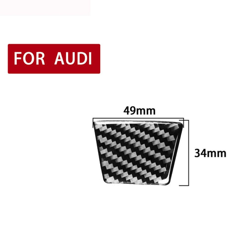 Adhésif décoratif inférieur pour volant en fibre de carbone pour voiture pour Audi A6L / A7 2019-, guide pour destra ea sinistra universale, volant inférieur