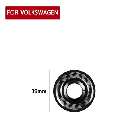 Adhésif décoratif pour anneau d'accrochage en fibre de carbone pour voiture pour Volkswagen Beetle 2012-2019, guide vers l'extrémité et le côté sinistre universel, anneau d'allumage