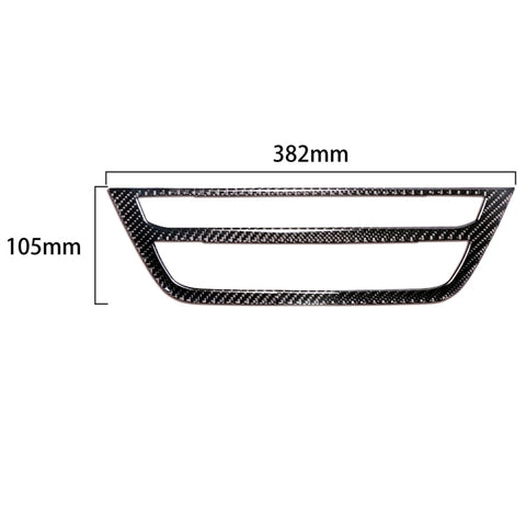 CD décoratif adhésif pour climatiseur de voiture en fibre de carbone pour panneau de commande M Performance pour BMW G01 X3 2018-2020 / G02 X4 2019-2020, guide pour la sortie d'un sinistre universel, panneau de commande CD de climatiseur A