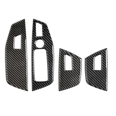 Adhésif décoratif en teinte unitaire pour panneau de commande en verre pour fines fibres de carbone pour BMW G01 X3 2018-2020 / G02 X4 2019-2020, guide à sinistre, panneau de commande en verre de fenêtre couleur unie