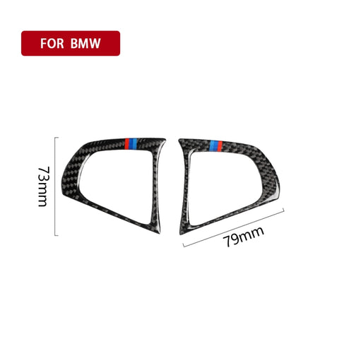 Autocollant décoratif 2 en 1 pour volant en fibre de carbone pour voiture, adhésif décoratif 3 couleurs B pour BMW G01 X3 2018-2020 / G02 X4 2019-2020, guide pour la direction et le côté universel, bouton de volant 3 couleurs