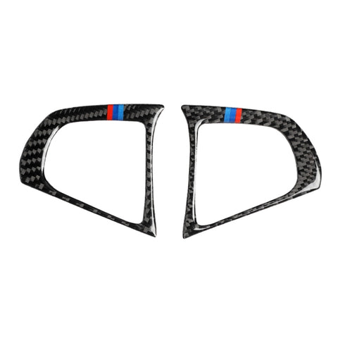Autocollant décoratif 2 en 1 pour volant en fibre de carbone pour voiture, adhésif décoratif 3 couleurs B pour BMW G01 X3 2018-2020 / G02 X4 2019-2020, guide pour la direction et le côté universel, bouton de volant 3 couleurs