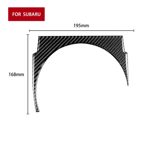 Adhésif décoratif pour éléments en fibre de carbone pour Subaru BRZ / Toyota 86 2017-2019, guide vers l'avant, engrenage, conduite à gauche