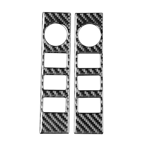 2 pezzi/set adesivo decorativo interruttore volume controllo centrale auto in fibra di carbonio per Toyota Tundra 2014-2018, guida sinistra destra universale, Central Control Volume Switch - Novalix Store