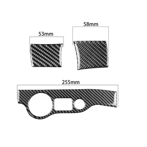 Adesivo in fibra di carbonio per pannello faro auto Dodge Challenger