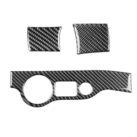 Adesivo in fibra di carbonio per pannello faro auto Dodge Challenger