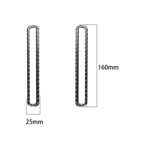 Adhésif décoratif pour porte-air de porte de voiture en fibre de carbone pour Dodge Challenger de 2015 jusqu'à présent, guide vers la gauche, sortie d'air de porte