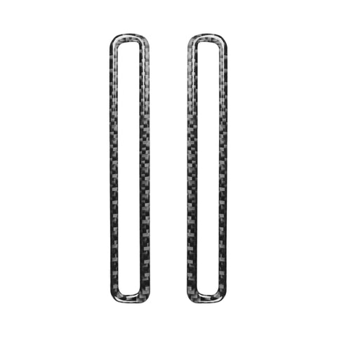 Adhésif décoratif pour porte-air de porte de voiture en fibre de carbone pour Dodge Challenger de 2015 jusqu'à présent, guide vers la gauche, sortie d'air de porte
