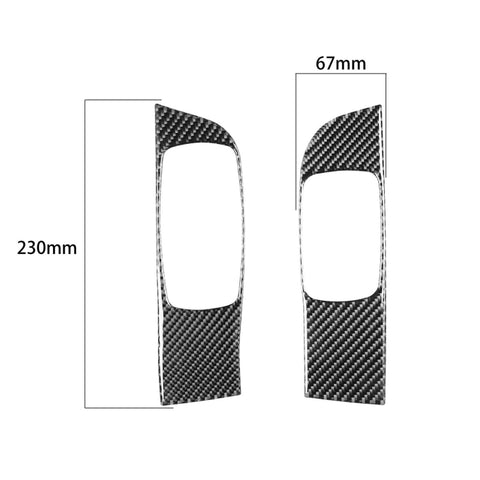 Adhésif décoratif pour panneau d'alzacristallo pour voiture en fibre de carbone pour Dodge Challenger à partir de 2015 jusqu'à présent, guide vers l'avant, panneau de lève-vitre