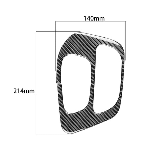 Adesivo decorativo per pannello ingranaggi auto in fibra di carbonio per Dodge Challenger dal 2015 ad oggi, guida a sinistra, Gear Panel