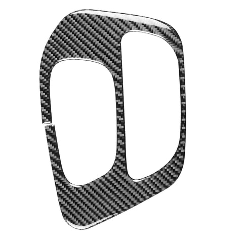 Adesivo decorativo per pannello ingranaggi auto in fibra di carbonio per Dodge Challenger dal 2015 ad oggi, guida a sinistra, Gear Panel
